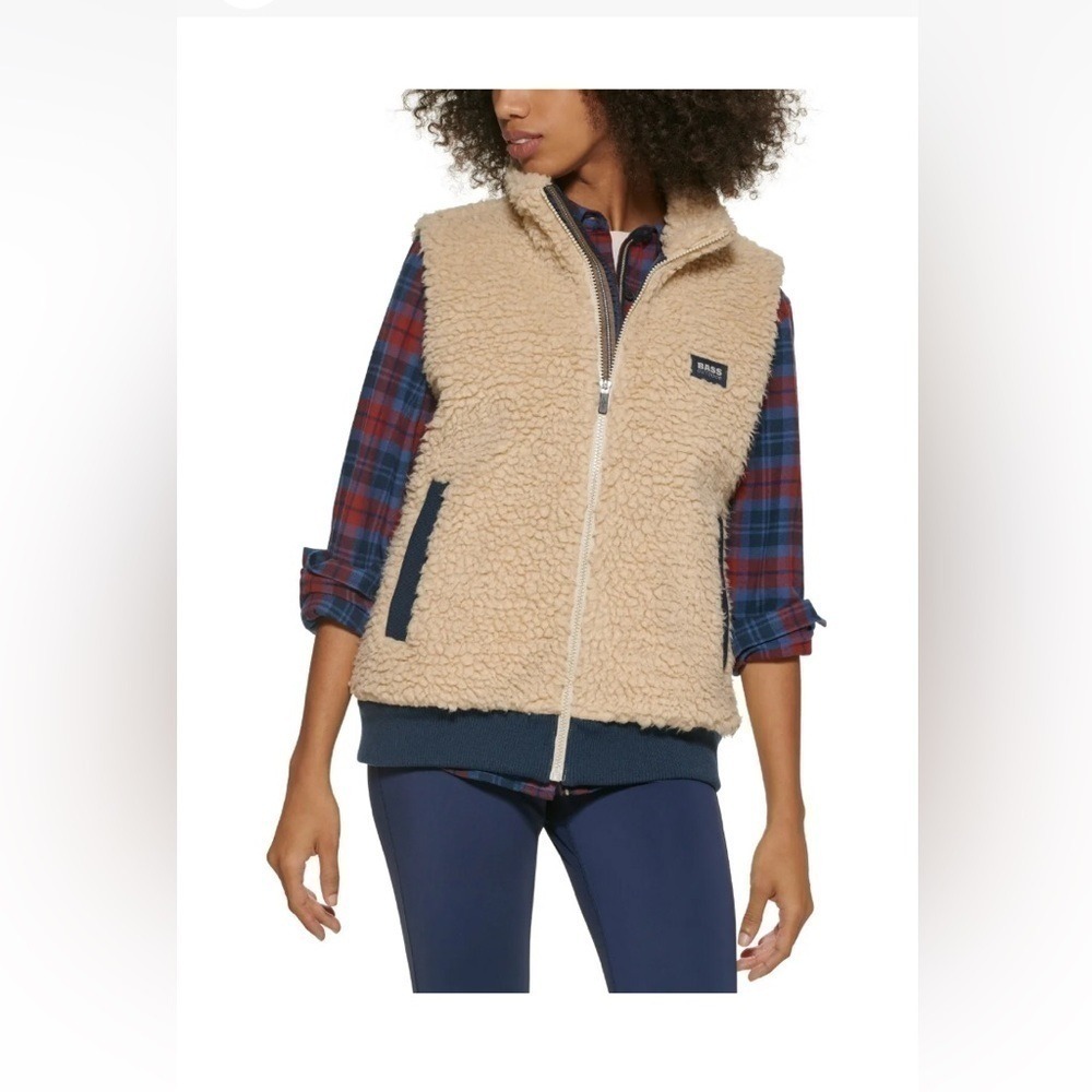 BASS OUTDOOR Sherpa Vest SIZE XL Women's